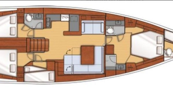 Bateau - location bateau Trogir Beneteau Oceanis 55  -13550 - KMT2 kObj_id=166280_1